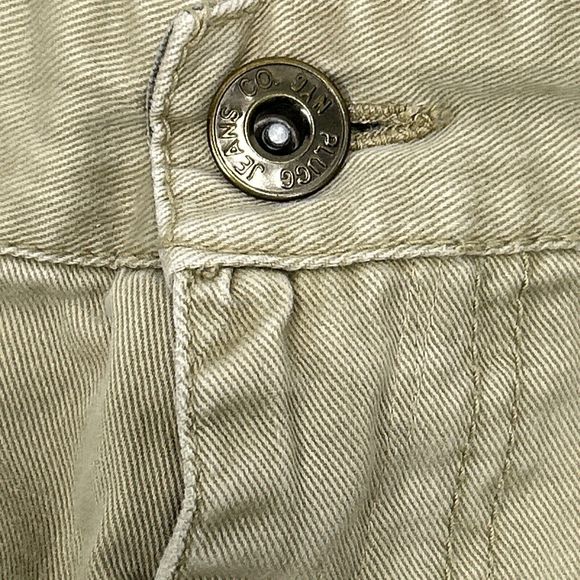 Vtg Y2k Plugg Cargo Pants Beige Khaki 38x34 Skater Baggy Jnco Big Pockets READ - Picture 2 of 10